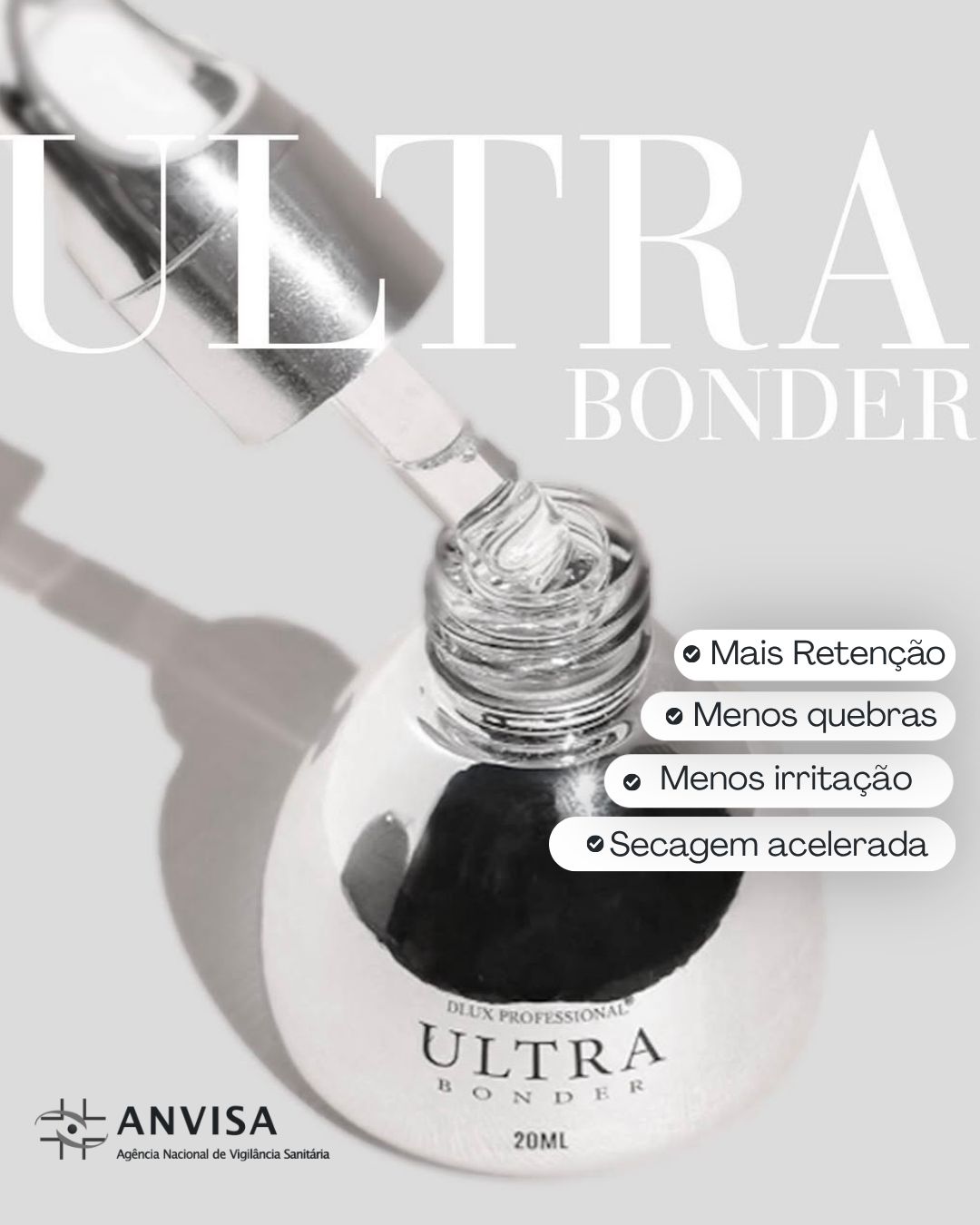 Pack Retenção DLUX Pro · Cola Venus 3ml + Ultra Bonder 20ml · Tecnologia Coreana